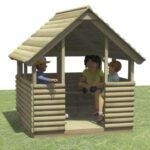 Children Playing In Friendship Cabin