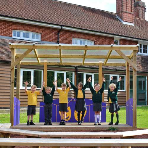 Children Cheering On Endeavour Stage