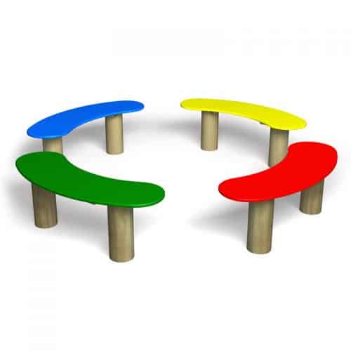 Jellybean Benches In Circle