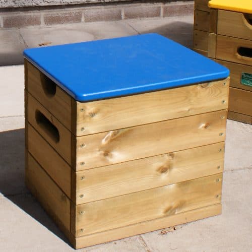 Seating Cube with HDPE Blue Lid