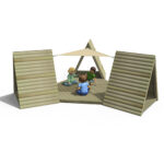 Teepee Den With Children Playing