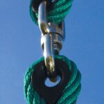 Close up of jungle swing connector