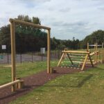 Jungle swing in playground