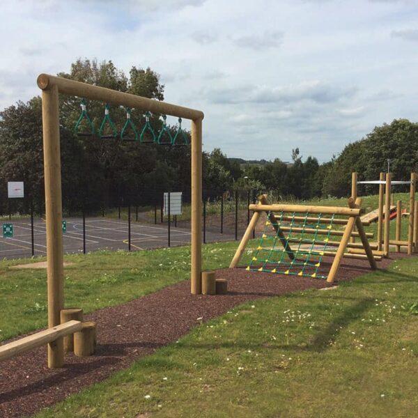 Jungle swing in playground