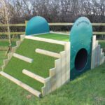 Dino Mound and Tunnel In Field