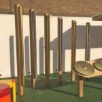 Giant Chimes in a instrument play area