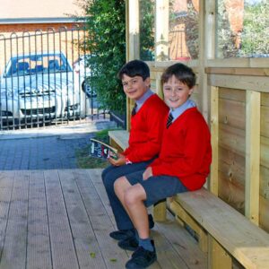 Outdoor Timber Shelter With Windows