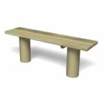 Post-Mounted Timber Bench