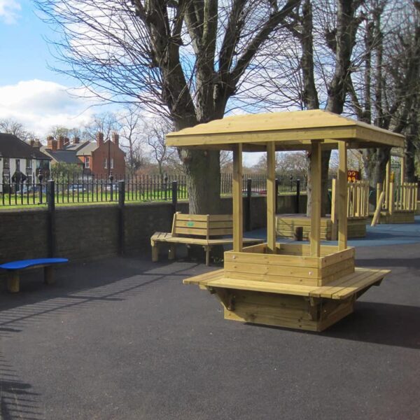 Shaded Classic Planter in School Playground
