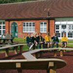 Children Sitting On Amphitheatre Seating