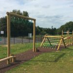 Venturer timber trail in school playground