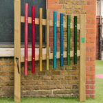 The post mounted chimes infront of a primary school