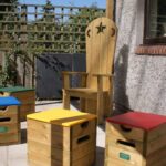 Storyteller's Chair In Corner Of Play Ground