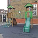 Double tower in school playground