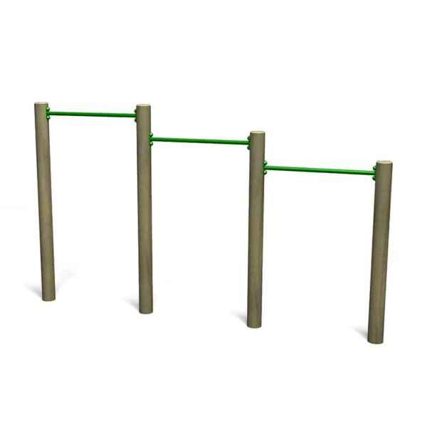 Pull up bars play equipment
