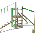 Treetops three - childrens climbing play equipment