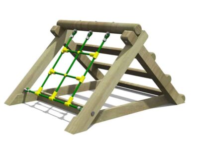Freestanding Net & Log Climber