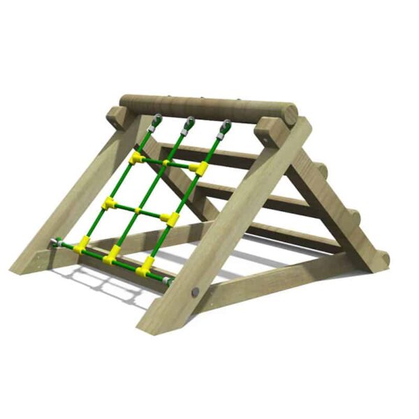 Freestanding Net & Log Climber