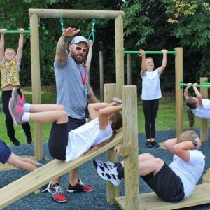 Bugle School Gym Training - Leg Raises