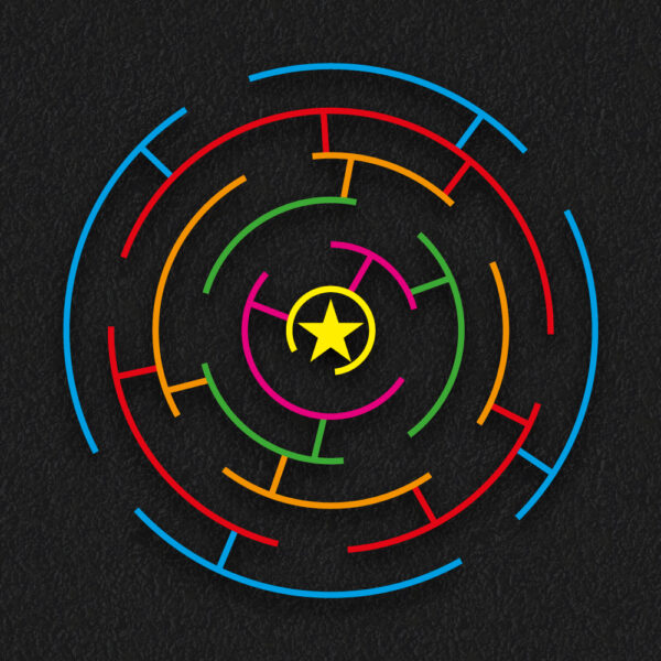 Circular Maze Multi Coloured