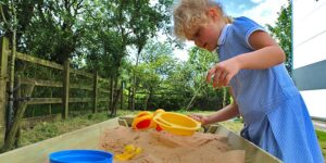 EYFS Outdoor Provision Sandpit