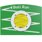 Ball Run game with a green background