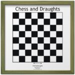 Chess and Draughts Magnetic Wall Game Computer Model Product