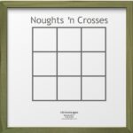 Noughts and Crosses Magnetic Wall Game Computer Model Product