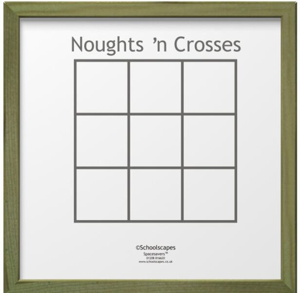 Noughts and Crosses Magnetic Wall Game Computer Model Product