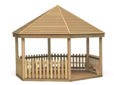 Gazebo Picket Fencing