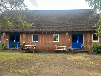 Wolverdene School Playground before photo of building