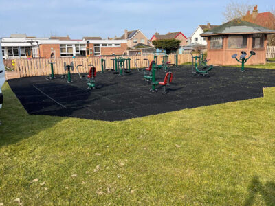 Schoolscapes outdoor Gym picture with the school