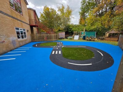 Figure Of Eight Playground Marking Installed at Kent Primary School